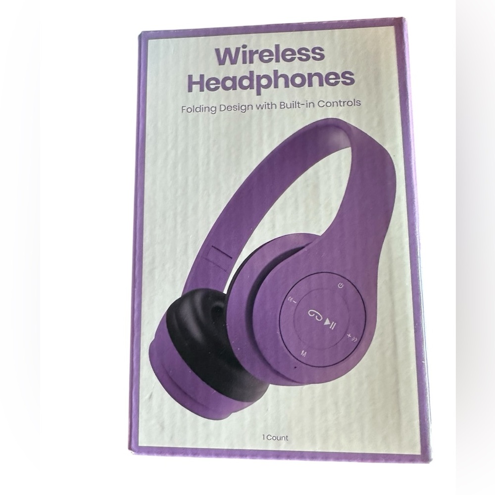 Purple Wireless Headphones